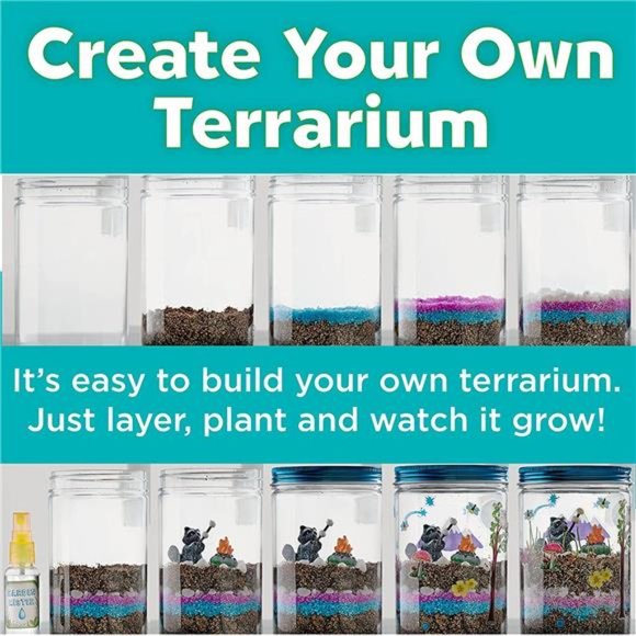 Creativity for Kids Terrarium Kit for Kids - Science Activities for Ages 5-8+ - Picture 5 of 12